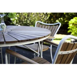 Cinas Gartenstuhl Ellen 58,5 x 56,5 x 78 cm weiß 2 St.