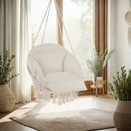 Tectake tectake® Hängesessel, Beige,