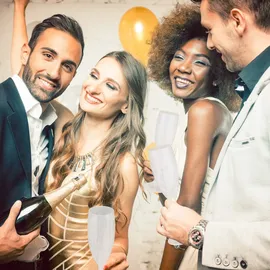 Relaxdays Sektglas 0,16 l 6er Set