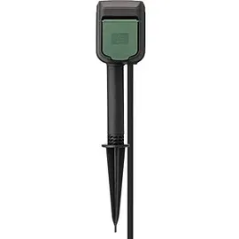 Brennenstuhl WIFI Gartensteckdose mit Erdspieß, 2-fach, IP44, 3m Kabel, Smart-Steckdose (1154540600)
