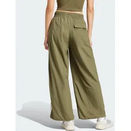 adidas Essentials 3-Streifen Lifestyle Woven Parachute Hose Braun/Olive Strata S