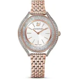 Swarovski Damen Uhr 5519459 Crystalline Aura, Metallarmband, roséfarben, rosé vergoldetes PVD-Finish