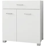 ML-Design Wäscheschrank Weiß, 75x78.5x45 cm, Badezimmer, Badezimmerschränke, Bad Unterschränke