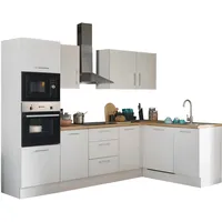 BASIC by Balculina Winkelküche Turin L-Form 280 cm weiß