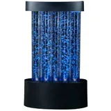 Xlmoebel Zimmerbrunnen Beleuchtetes LED-Wasserwand-Barregal in Säulenform, (Wassersäule), Hergestellt in Europa weiß