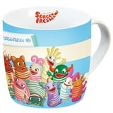 Sorgenfresser Tasse 250ml, Gruppe Porzellantasse, Porzellan, Mehrfarbig, 11 x 8 x 8 cm