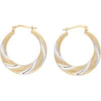 VIVANCE Paar Creolen »stylish & modern«, 37297918-0 Gelbgold 375,