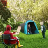 Outsunny Pop up Zelt für 1-2 Personen 3 Jahreszeiten Campingzelt Glasfaser