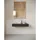 Selsey Schminktisch Makeup Tisch Frisiertisch Kosmetiktisch 110 cm Mit 2 Schubladen Hängend Portland Schwarz Nolie