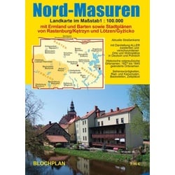 Landkarte Nord-Masuren 1:100.000