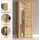 Home Affaire Vitrine Aosta 60 x 35 x 159 cm Braun