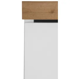 kochstation Seitenschrank KS-Samos 50 x 60 x 165 cm Weiß