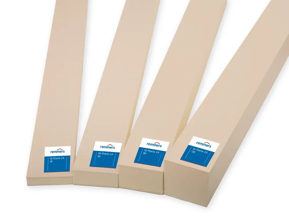 Remmers iQ-Therm 2.0 | PUR-Hartschaumstreifen 1175x125mm - 30mm | Pack mit 75 Streifen = 11,02m2