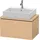 Duravit L-Cube 72x47,7cm, Ei Nat, für Konsole, 1 Auszug