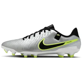 Nike Legend 10 Academy Herren Metallic Silver/Black-Volt 43