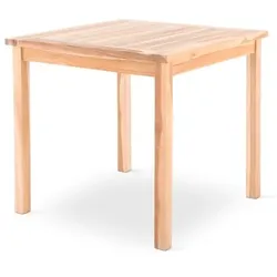 Gartentisch Teakholz 80 x 80 cm, Teakholz-Esstisch, 75 cm hoch, langlebig, massiv & robust, Raburg