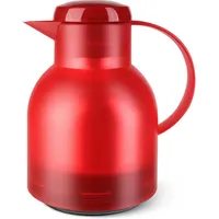Emsa Isolierkanne »Samba« 1 l zeitloses Design, einfacher Knopfdruck, 24h kalt, 12h warm, rot
