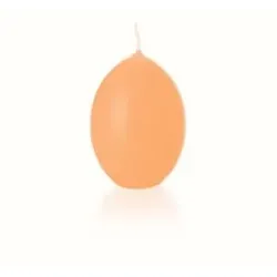 Kopschitz Kerzen Kerzen Eikerzen glatt getaucht Lachs, 60 x 45 mm, 6 Stück