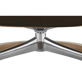 Stressless Relaxsessel mit Hocker Leder 92 x 105 x 80 cm Braun