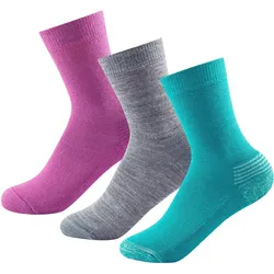 Socken Daily Medium Sock Kid magenta-grey-pacific 28/30