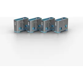 Lindy USB Port Schloss USB-Lock 10er Set Blau ohne Schlüssel