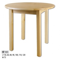 Esstisch Holztisch Tisch rund JVmoebel
