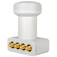 Megasat HD-Profi Quad-LNB Teilnehmer-Anzahl: 4 Feedaufnahme: 40mm vergoldete Anschlüsse, Wetterschu,