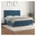 vidaXL Boxspringbett 160 x 200 cm Dunkelblau