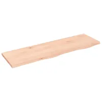 vidaXL Wandregal 100 x 30 x 2 cm Eiche Unbehandelt