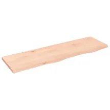 vidaXL Wandregal 100 x 30 x 2 cm Eiche Unbehandelt