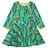 Toby Tiger Kleid in Grün/ Bunt | Gr.: 110