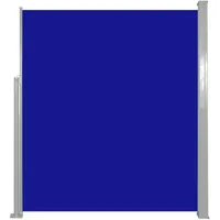 vidaXL Seitenmarkise Ausziehbar 160 x 500 cm Blau