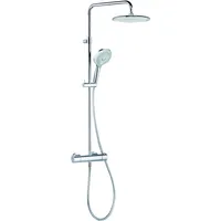 Kludi FRESHLINE Thermostat Dual Shower System, höhenverstellbare und schwenkbare