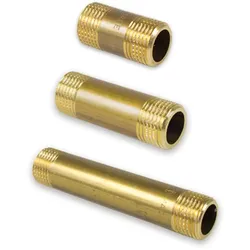 Messing Gewinde-Fitting Distanz-Doppelnippel (Ausführung: 2''AG - L=100 mm)
