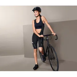 Tchibo - Fahrrad-Trägerhose - Damen - Gr. M - schwarz