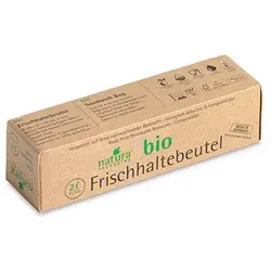 840 `Naturapackaging` Frischhaltebeutel Mater-Bi 2 l 21 cm x 32 cm in Faltschachtel