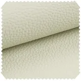 novely® Stoff novely® BINAU Möbelstoff Polsterstoff Kunstleder und Echtleder-Fasern- beige