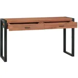 vidaXL Schreibtisch mit 2 Schubladen 140x40x75 cm Teakholz