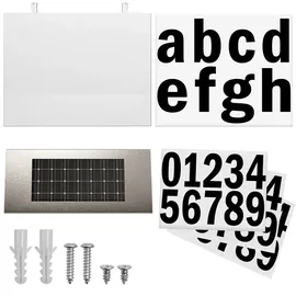 monzana Monzana® LED Hausnummer Solar Edelstahl Dämmerungssensor Beleuchtung Hausnummernleuchte Solarhausnummer