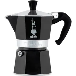 BIALETTI Espressokocher »Moka Express«, 0,27 l Kaffeekanne, Aluminium, in hochwertiger Lackierung, 1 Tasse BIALETTI aluminiumfarben/schwarz