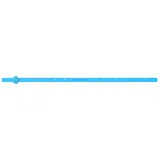 MATCHSTICK MONKEY Spielzeug Schnullerkette für Beißring, Spielzeug, Trinkbecher - Halteriemen zur Befestigung an Kinderwagen, Autositz oder Hochstuhl - Länge 55cm - Silikon blau