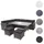Mendler HWC-A29 Lounge-Set grau + 2 x Hocker