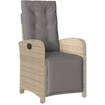 vidaXL Gartensessel 57,9 x 57,9 x 108 cm beige