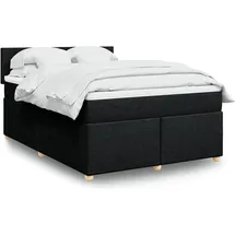 vidaXL Boxspringbett 180 x 200 cm Schwarz