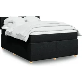 vidaXL Boxspringbett 180 x 200 cm Schwarz