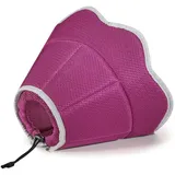 VavoPaw Halskrause Hunde Katzen, Schutzhalsband Kegelhalsbänder Verstellbar Genesungshalsband, Atmungsaktive Haustier Elisabethanischer, Hundehalskrause, Leckschutz Hund nach Op Hund, L, Rosenrot