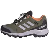 Adidas Unisex Terrex Gore-TEX Hiking Shoes Wanderschuhe, Olive Strata/Silver Dawn/Amber Tint, 33.5 EU