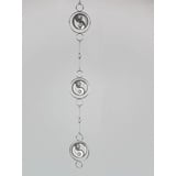 Formano Fensterdeko Hänger Yin-Yang 114cm Silber Metall Fensterschmuck Hängedeko