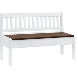 pemora Esszimmer Sitzbank Holzbank im Vintage-Look Küchenbank Essbank Kiefer massiv BEN V