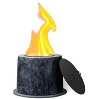 Uping Tischkamin für Indoor und Outdoor Tischfeuer Set Bioethanol Tischkamin Deko Wintergarten Balkon Feuer Deko